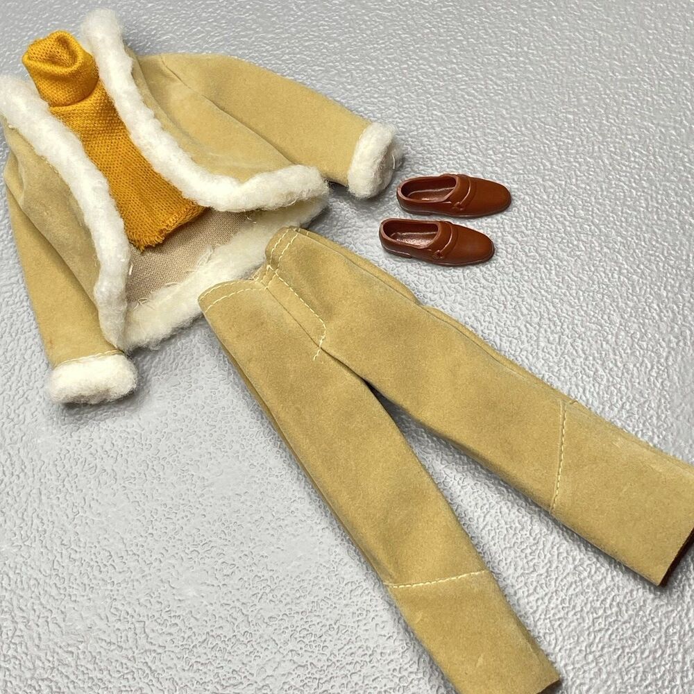 Ken Best Buy Set 8617 Complete Outfit Vintage 1970s Mod Barbie Mattel Faux Suede